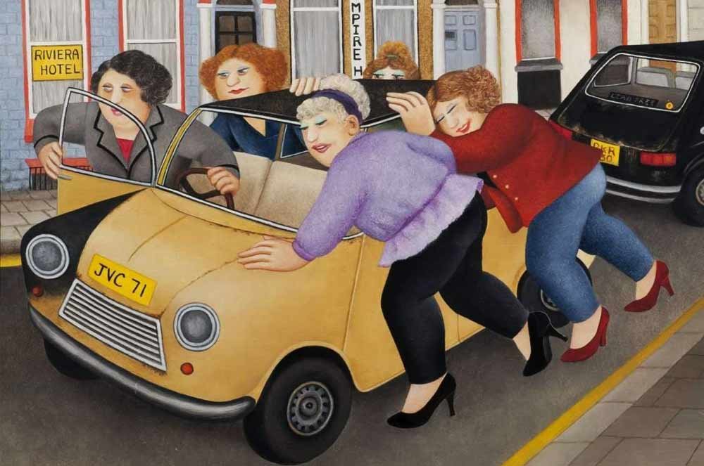 ब्रिटिश आर्टिस्ट बेरिल कुक की पेंटिंग्स की दुनिया बेहद खास है. बेरिल ने जिन्दगी भर सिर्फ मुटल्ली स्त्रियों के चित्र बनाए.